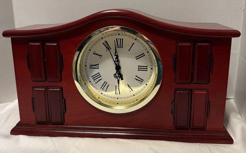 Gold Label Symphony Surprise Angel Orchestra Mantel Clock Mr Christmas Tested